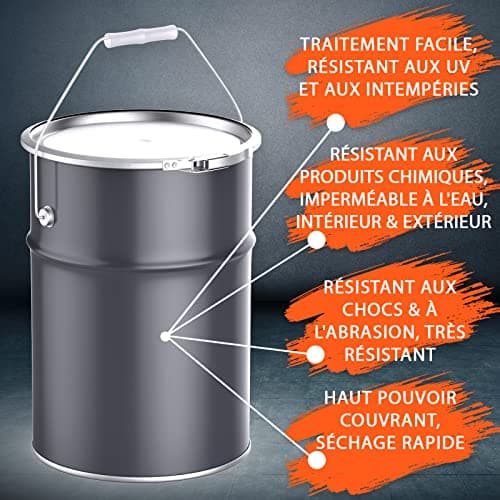 BEKATEQ LS-405 Peinture piscine 2K PUR 0,75kg Blanc I Peinture brillante pour piscines en fibre de verre, PRV, polyester, béton, fer & acier I Peinture polyuréthane pour l'intérieur & l'extérieur