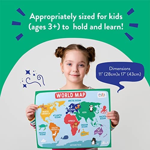 Magic Scholars | Posters pour Apprendre l'Anglais Enfant, Activités Pré/scolaire | Poster Educatif pour Apprendre l'Alphabet, Les Jours De La Semaine, L'heure, Les Numéros, Les Saisons et+ (Lot de 18)