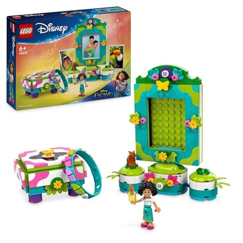 LEGO ǀ Disney Encanto Le Cadre Photo et la Boîte à Bijoux de Mirabel, Set de Construction pour Enfants, Bracelet à Porter, Figurine de Mirabel Madrigal, Cadeau pour Filles et Garçons Dès 6 Ans 43239