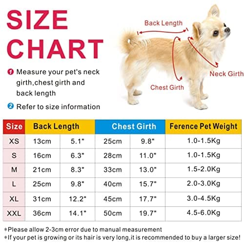 Idepet Animal de Compagnie Chat Chien Pull, Hiver Chien Manteau Veste Gilet Chaud Pet Pull Pull vêtements pour Chatons Chiots Chats et Chiens