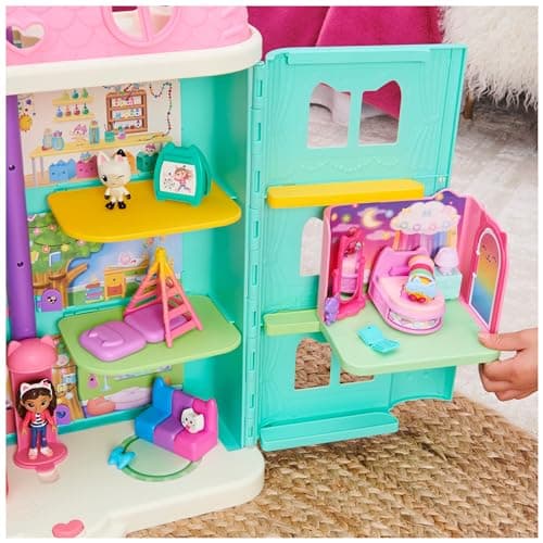 Gabby et la Maison Magique - Gabby Dollhouse - Playset La Chambre Polochat - 1 Figurine + Accessoires - Pièce Pour Maison de Poupée - Dessin Animé Gabby Et La Maison Magique - Jouet Enfant 3 Ans et +