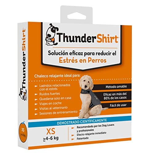 ThunderShirt Gilet Relaxant pour Chiens. Rassure Lors de Situations stressantes. Méthode Douce et Naturelle. Existe en 5 Tailles. Gris.