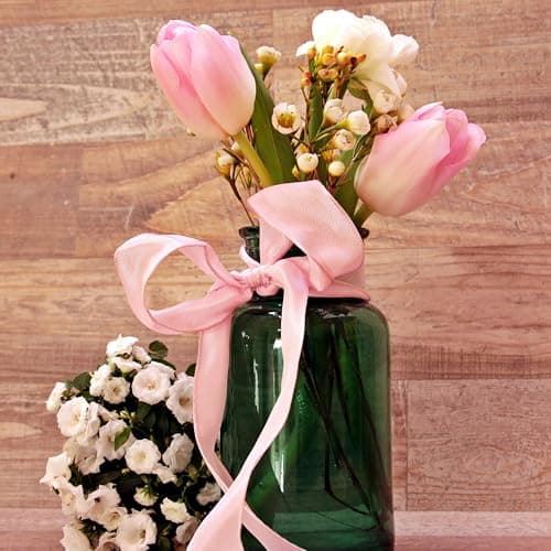 VntMQP 66 Mètres Lot de 3 Rouleaux de Ruban de Satin Rose 2 cm x 22 m pour Décoration de Cadeau de Mariage, de Baptême et D'anniversaire