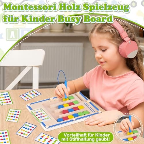 Jeux Jouet Enfant 4 5 6 Ans, Cadeau Garçon Fille 4-5-6-7 Ans Montessori Jouet Garcon 4-6 Ans Fille Jeu Educatif Activite Enfant 3+ Ans Labyrinthe Magnetique Cadeau Anniversaire pour Enfants Casse Tete