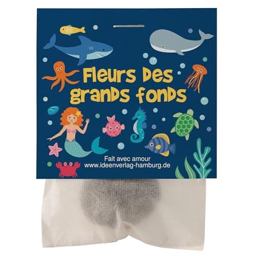 10x "Sirènes" bombes à graines anniversaire d’enfant / "Fleurs des grands fonds" - Sirènes fleurs cadeau Boules avec graines comme cadeau d’anniversaire mer profonde bombes de graines pour enfant