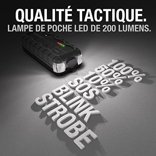 NOCO Boost XL GB50 1500A 12V Booster Batterie Voiture Lithium UltraSafe, Chargeur Batterie Portable USB et Câbles de Démarrage pour Moteurs à Essence Jusqu'à 7,0L et Moteurs Diesel Jusqu'à 4,5L