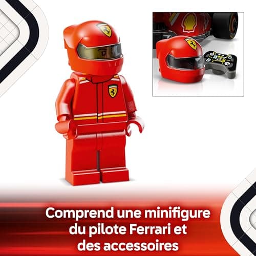 LEGO Speed Champions Voiture F1 Ferrari SF-24 - Jeu de Construction avec véhicule de Course - Inclut minifigurine Collector de Pilote de Formule 1 - Idée Cadeau pour garçon ou Fille 77242