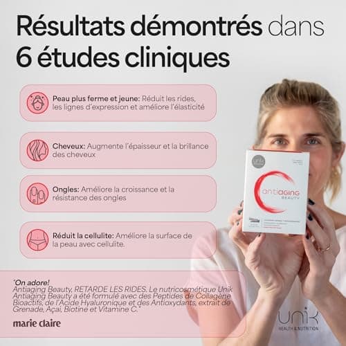 Collagène VERISOL en Poudre + Acide Hyaluronique + Vitamine C | Complément Anti-Âge pour Peau Cheveux Ongles | 30 Sticks Saveur Fruits Rouges