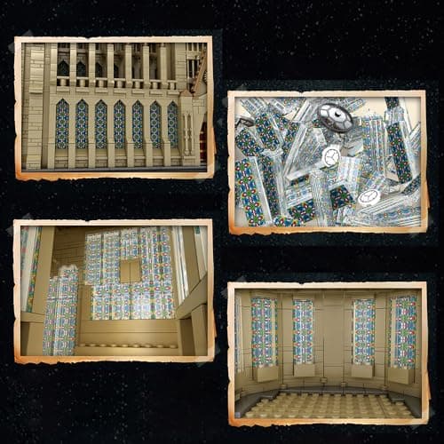 MISINI 66016 Kit de construction Notre-Dame de Paris, 8868 pièces, grande architecture, kit de modèle de construction de renommée mondiale pour adultes, modèle d'exposition à collectionner