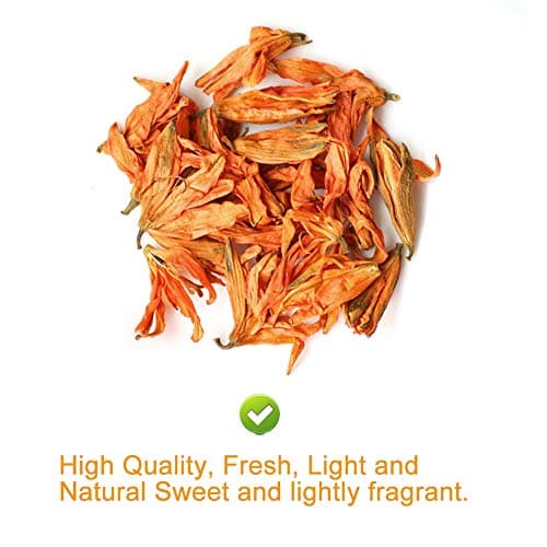 Plant Gift Fragrant Natural Lily Flowers 35G/1.23oz 百合花 Fleurs de lys, fleurs de lys séchées biologiques, thé santé, thé de lys chinois