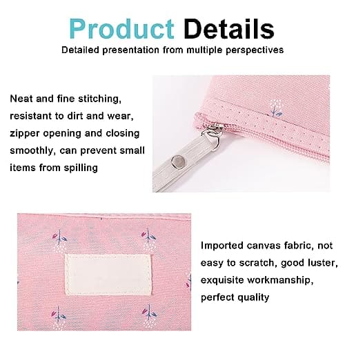 Sporgo Lot de 5 petites trousses de maquillage : 5 couleurs Trousse de maquillage multifonctionnelle, sac de maquillage portable avec fermeture éclair, pour cosmétiques, pièces de monnaie, articles de