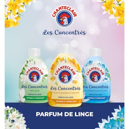 Chanteclair - Parfum de Linge Fleur d'Oranger et Narcisse, Intense et Persistant, 22 Doses, 220.00 ml (Lot de 1)