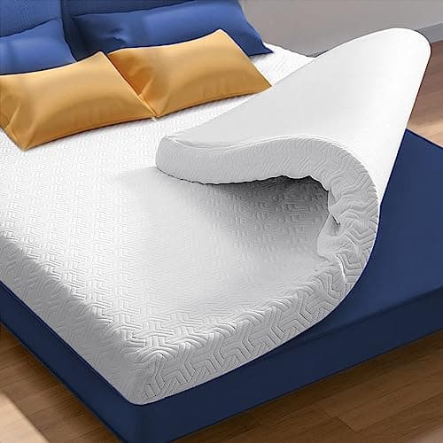 DUANDUAN Surmatelas 160 x 200 Memoire Forme - 7.5cm sur Matelas 2 Personnes 160x200,Epaisseur sur-Matelas pour Adulte Mémoire de Forme 160x200 cm avec Housse Amovible et Lavable