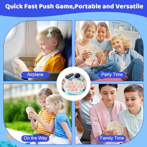 Pop It Electronique 13Keys 200 Niveaux Popit Electronique 4 Modes Console de Jeu Quick Push Bubbles Jeu Pop Puzzle de Light Bouton Décompression Breakthrough Puzzle Game Machine Pop It Game Machine