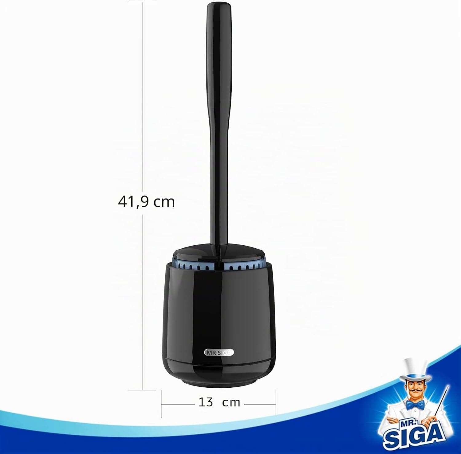MR.SIGA Brosse Toilettes WC, Brosse WC et Support à Couvercle Automatique