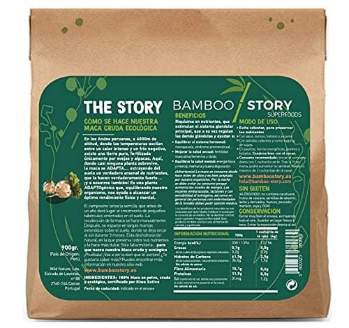 NOUVEAU | Crue | BAMBOO STORY | Maca Péruvienne | 100% Pure | Poudre | Bio | 900g