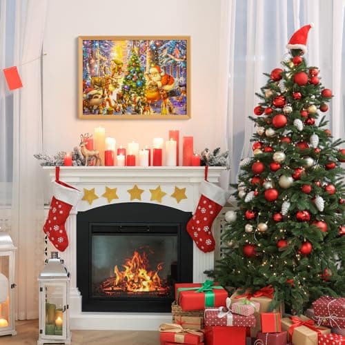 Calendrier de l'Avent Puzzle 2024, Puzzle de Noël 24 Jours Compte à Rebours, Jeux de Société pour Familles, Puzzle de Noël pour Adultes et Enfants, 1008 Pièces 70 x 50 cm