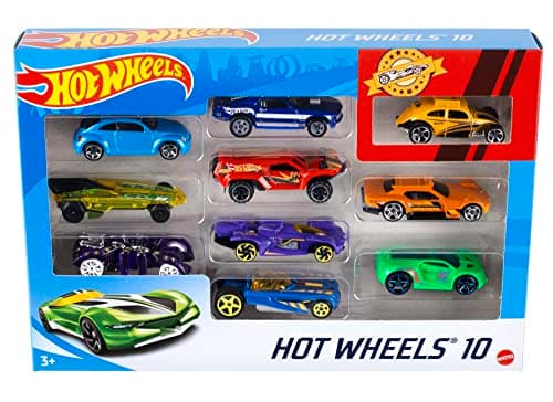 Hot Wheels Coffret de 10 Véhicules (Modèles Variables)
