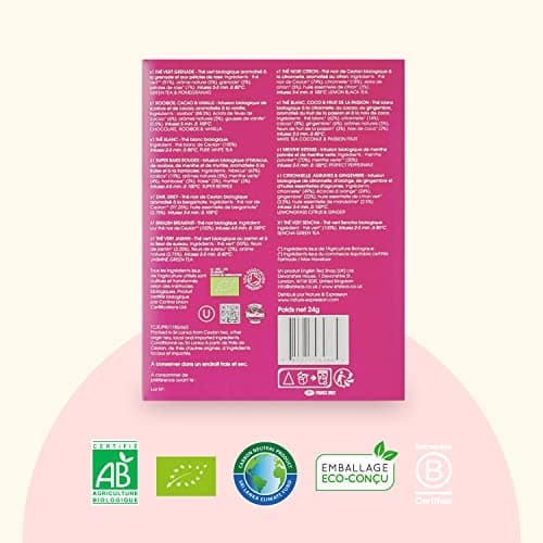English Tea Shop - Coffret Thé - 12 mélanges de thé bio à offrir dans une jolie boite à thé éco-conçue - Coffret thé cadeau femme avec assortiment de 12 thés