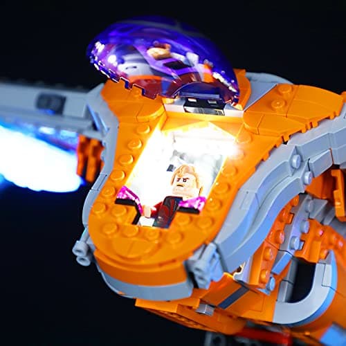 BRIKSMAX Kit d’éclairage à LED pour Lego Marvel Vaisseau des Gardiens de la Galaxie - Compatible avec Lego 76193 Blocs de Construction Modèle- Pas inclure l’Ensemble Lego