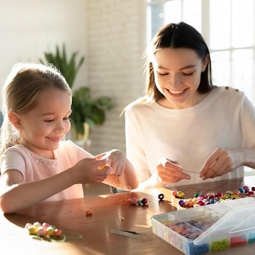 Lifewit Boite Rangement Plastique 2 Pièces, Petite Boite Rangement Perles avec Couvercle, Boite Rangement Compartiment Tiroir avec 36 Diviseurs Ajustables pour Diamond Painting, Lego, Bijoux, Vis