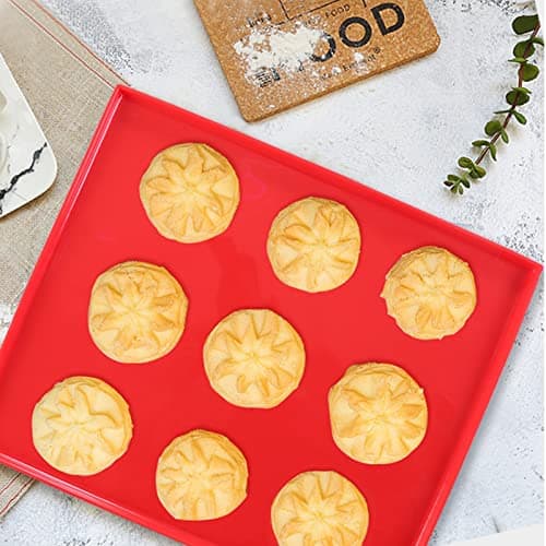 4 Pcs Moule Silicone Patisserie,Tapis De Cuisson Avec Rebords, Plaque De Gâteau Roulé Antiadhésif Tapis De Cuisson En Silicone Multi-Fonctions Plateau De Cuisson À Biscuits Plateau À Rouler