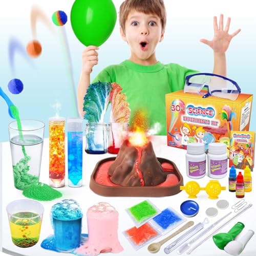 UNGLINGA Kits scientifiques expérimentaux pour Les Enfants, Jouets STEM éducatifs Cadeaux pour garçons Filles, Set de Chimie, Boule rebondissante
