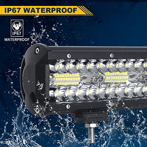 Willpower 51cm 20'' 420W Barre LED Faisceau de Spot et Inondation Rampe LED 12V 24V Étanche Bar a LED Feux Phare de Travail LED Projecteur LED pour 4x4 Voiture Camion Tracteur Quad Véhicule Bateau