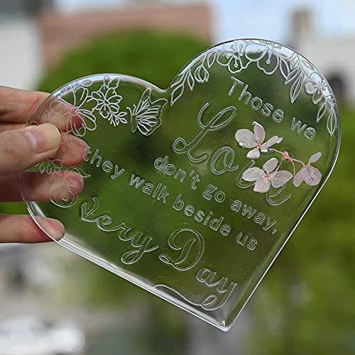 LICHENGTAI Moule en Silicone en Forme de Coeur 3D pour Coeur, Moulle en Forme de Coeur Silicone 3D Love Heart Moule en Silicone, Moule en Résine époxy pour Cadre Photo Décor d'anniversaire de Mariage