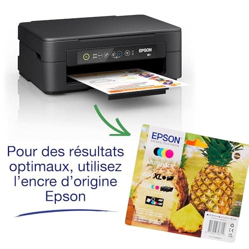 EPSON Expression Home XP-2200 | Imprimante 3-en-1 - Impression, Numérisation, Copie - WiFi Direct, Ultra-compacte, Cartouches séparées, Facile à configurer, Encres abordables