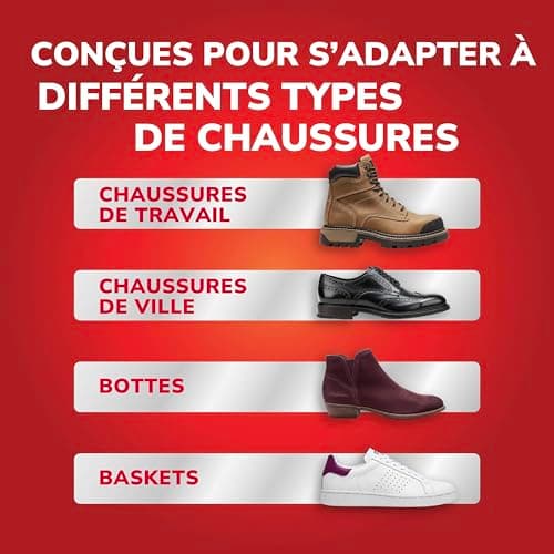Scholl In-Balance Semelles Orthopédiques Homme & Femme pour soulager les Douleurs aux Genoux & Talons - Stabilité du Pied et Absorption des Chocs grâce à son Talon Renforcé, Taille 40-42