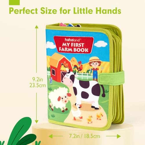 hahaland Jouet Bebe 1 an Busy Board Montessori âge 1 an avec 6 Couches Planche, Jouet Enfant 1 2 3 4 Ans Jeux Montessori Jouets d'activité et de Développement, Cadeau Enfant 1 2 3 Ans