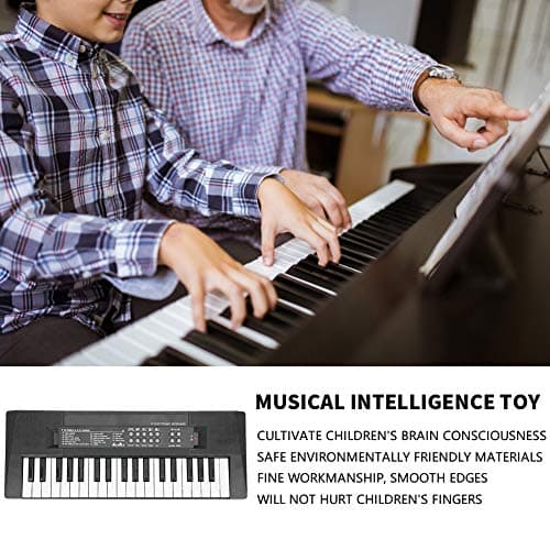 Clavier électrique Clavier musical électronique portable à 37 touches avec fonction d'enregistrement de microphone pour l'apprentissage des enfants