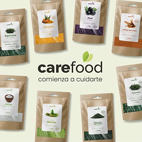 Carefood - Spiruline Bio - 300 Comprimés de Superfood 100% Biologiques Adaptés aux Véganes - Cure de Super Aliment Naturel à Haute Teneur en Nutriments et Effet Satiétogène - 150 g