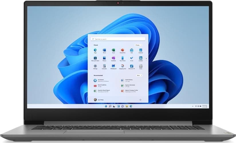 Lenovo i7 (17,3 Zoll IPS FHD) Ordinateur Portable Intel Core i3 1315U, 6 cœurs, 4.50 GHz, 16 Go DDR4, 512 Go SSD, Intel UHD, HDMI, Cam, BT, WLAN, Windows 11, Clavier AZERTY [français] #8397