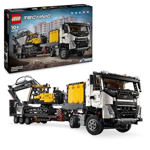 LEGO Technic Camion Volvo FMX et Pelleteuse électrique EC230 - Jouet Voiture pour Enfants - Véhicules à Offrir aux Garçons et Filles de 10 Ans et Plus Passionnés d'Engins de Chantier 42175