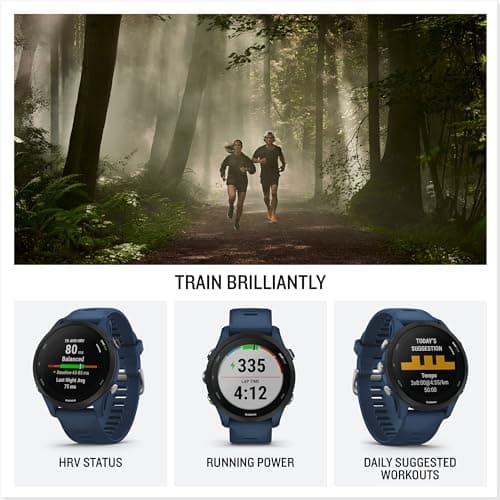 Garmin Forerunner 255 - Montre GPS Multisports connectée de Running – Gray - Boîtier 46 mm