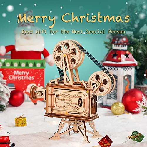 Robotime Vitascope Puzzle 3D Mécanique Modèle en Bois - Maquette Jeux de Construction - etablis Bricolage Enfant Jeu de Construction en Bois Adulte