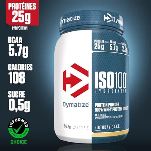 Dymatize ISO 100 Hydrolyzed Birthday Cake 932g - Whey Hydrolysat + Isolat