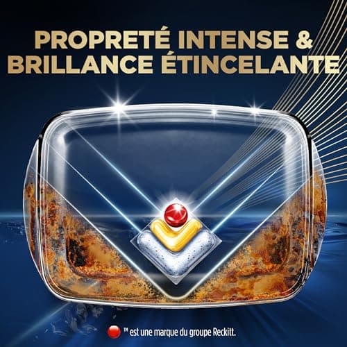 Finish Ultimate Plus Infinity Shine Pastilles Lave-Vaisselle Citron, Propreté Intense & Brillance Étincelante,105 capsules