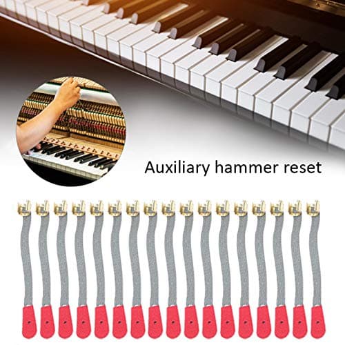 50 Pièces Kit D'accordage de Piano, Corde de Piano, Sangles de Bride de Piano pour le Réglage des Outils de Maintenance Accessoires de Réparation, Accessoires De Jeu,Aider, corriger
