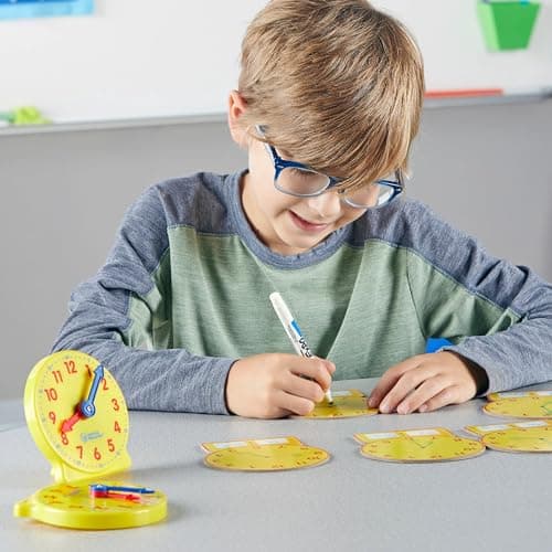 Learning Resources Lot de 6 kits d’activités sur l’heure en petit groupe About Time