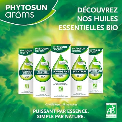 PHYTOSUN AROMS - Huile Essentielle de Tea Tree Bio - 100% pure et naturelle - 10ml