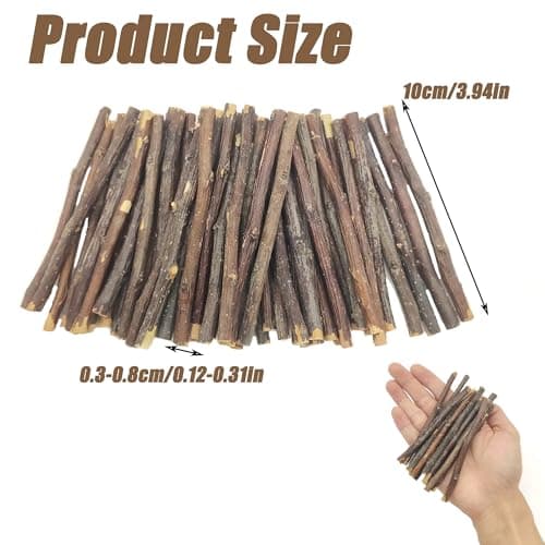 ZAHD 50 Pcs Branches Bâtons Bois Flotté Pièces en Bois Branches en Bois Cadeaux De Bricolage Rustique bâtonnets de branches naturelles en bois artisanat Bois Flotté en Embellissements (Marron bois)