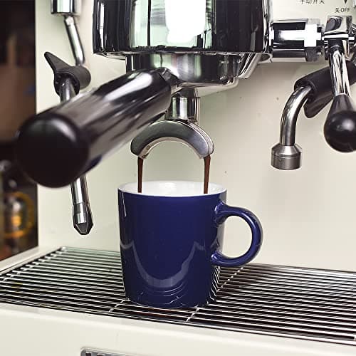 homEdge Lot de 6 mini tasses à expresso Procelain en céramique pour expresso, thé, 120 ml, bleu marine