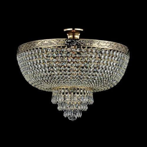 MAYTONI DECORATIVE LIGHTING Lustre Plafonnier en Cristal Brillant Chic Empire 6 Lumières, ecxl. E27, 60W, 220v
