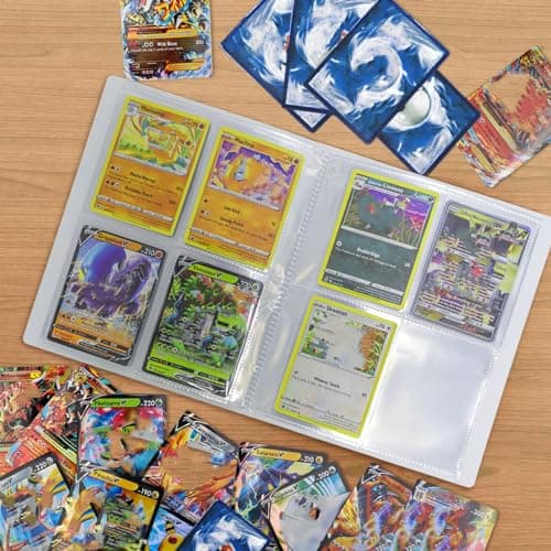 Classeur Carte Pokemon, Album Carte, Livre de Protection Cartes Porte Carte Classeur, Cartes à Collectionner, 30 Pages Capacité de 240 Cartes