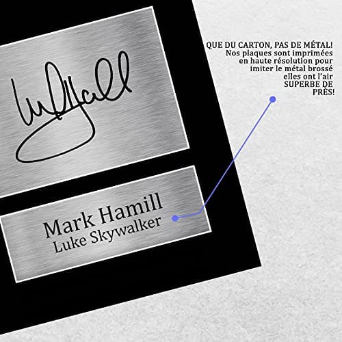HWC Trading A4 Mark Hamill Star Wars Luke Skywalker Cadeaux Imprimé Signé Autographe Photo pour les fans de cinéma - A4