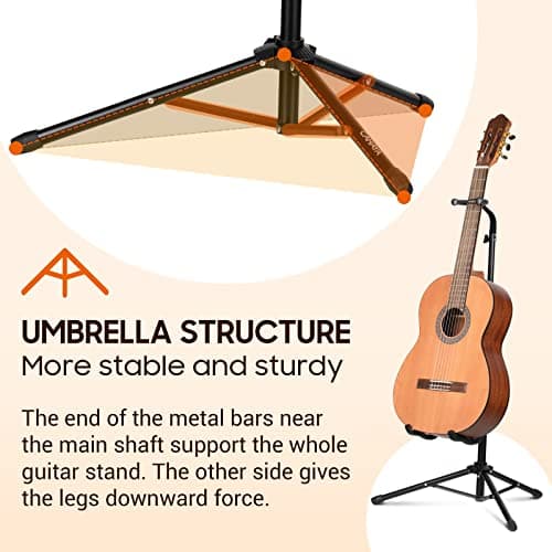 CAHAYA Support universel pour guitare acoustique avec support de manche pour guitare acoustique, électrique, classique et basse 2Pack CY0287