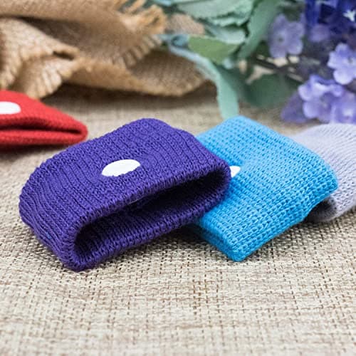 Notherss Bracelet Anti Nausée 8 Paires Bandes sans effets secondaires pour enfants et adultes, mal de voiture, Mal de mer, grossesses et de voyage (couleur aléatoire)